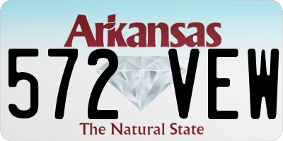 AR license plate 572VEW