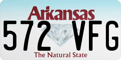 AR license plate 572VFG