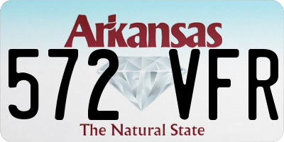 AR license plate 572VFR