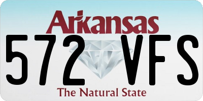 AR license plate 572VFS
