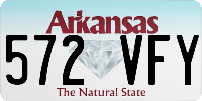 AR license plate 572VFY
