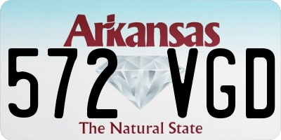 AR license plate 572VGD
