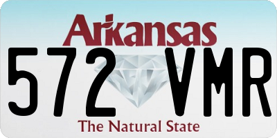 AR license plate 572VMR