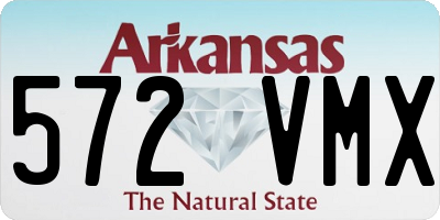 AR license plate 572VMX