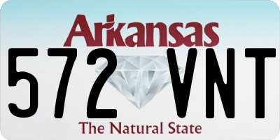 AR license plate 572VNT