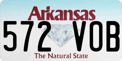 AR license plate 572VOB