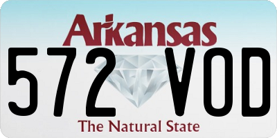 AR license plate 572VOD