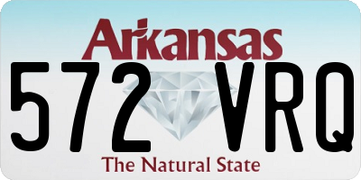 AR license plate 572VRQ