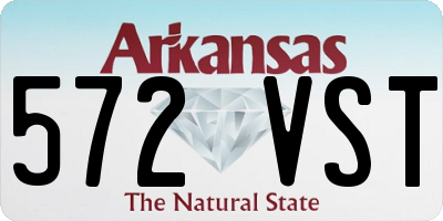 AR license plate 572VST