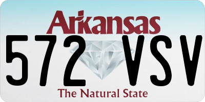 AR license plate 572VSV