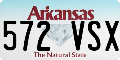 AR license plate 572VSX