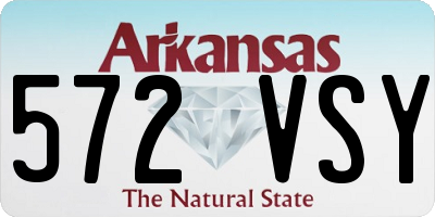 AR license plate 572VSY