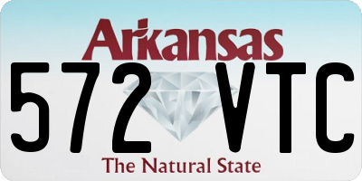 AR license plate 572VTC