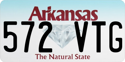 AR license plate 572VTG
