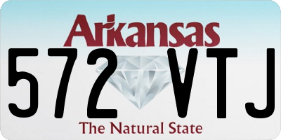 AR license plate 572VTJ