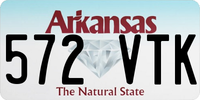 AR license plate 572VTK
