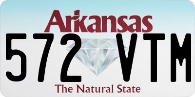 AR license plate 572VTM