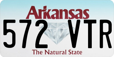 AR license plate 572VTR