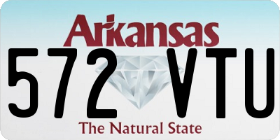 AR license plate 572VTU