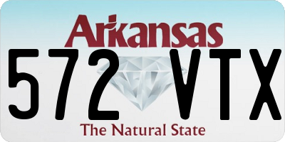 AR license plate 572VTX