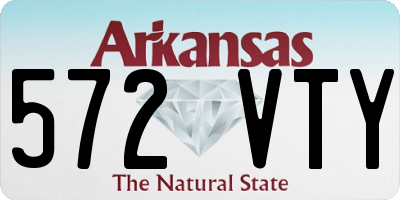 AR license plate 572VTY