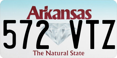 AR license plate 572VTZ