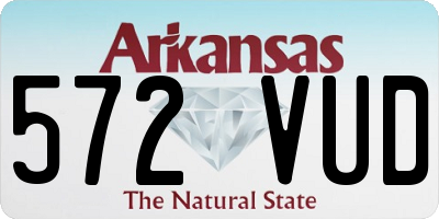 AR license plate 572VUD