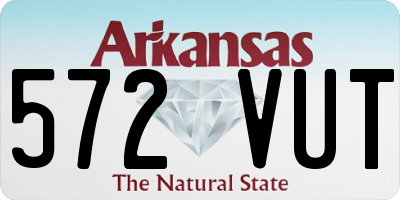 AR license plate 572VUT