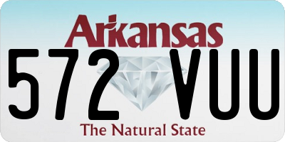 AR license plate 572VUU