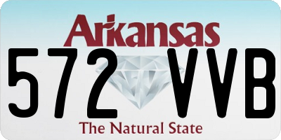 AR license plate 572VVB