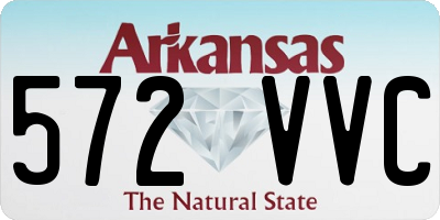 AR license plate 572VVC