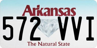 AR license plate 572VVI