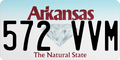 AR license plate 572VVM