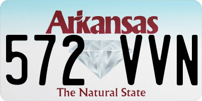AR license plate 572VVN