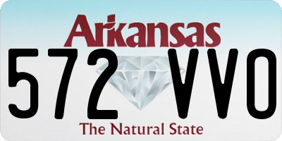 AR license plate 572VVO