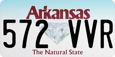 AR license plate 572VVR