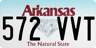 AR license plate 572VVT