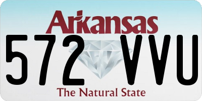AR license plate 572VVU