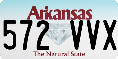 AR license plate 572VVX