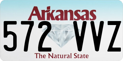 AR license plate 572VVZ
