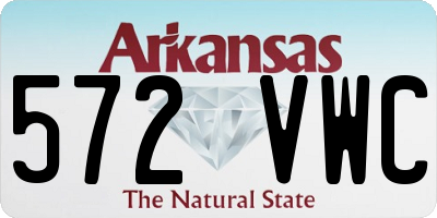 AR license plate 572VWC