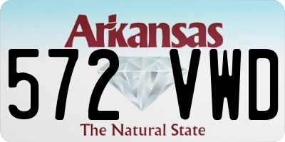 AR license plate 572VWD