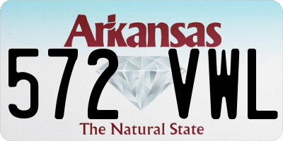 AR license plate 572VWL