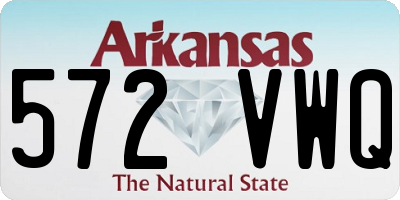 AR license plate 572VWQ