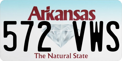AR license plate 572VWS