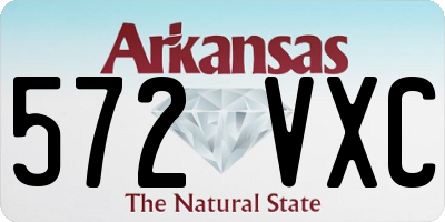AR license plate 572VXC