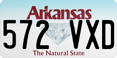 AR license plate 572VXD