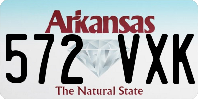 AR license plate 572VXK