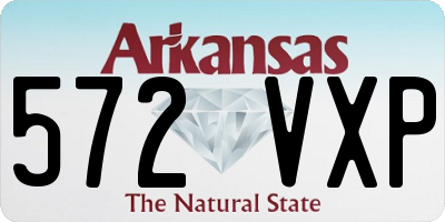 AR license plate 572VXP