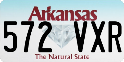 AR license plate 572VXR